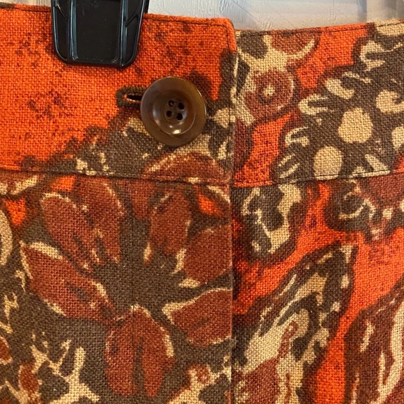 Talbots Paisley Linen Skirt Sz10 - Picture 5 of 7